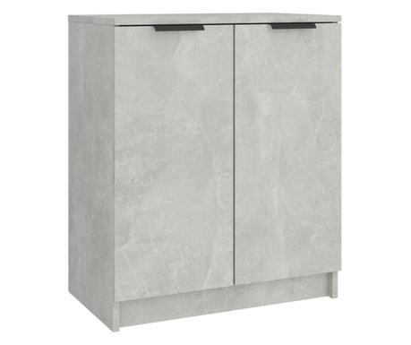 Шкаф за баня, бетонно сив, 59x35x70 см, инженерно дърво
