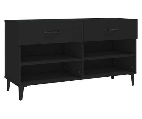 Ormarić za cipele Crno 102x35x55 cm od konstruiranog drva