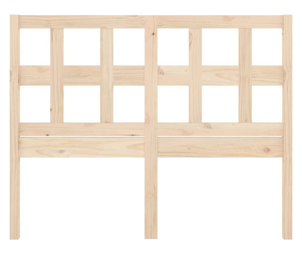 Горна табла за легло, 185,5x4x100 см, бор масив - 8