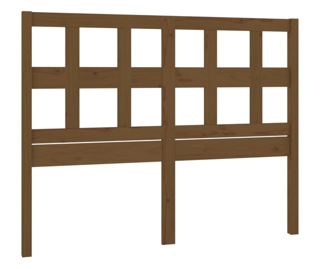 Горна табла за легло, меденокафява, 155,5x4x100 см, бор масив