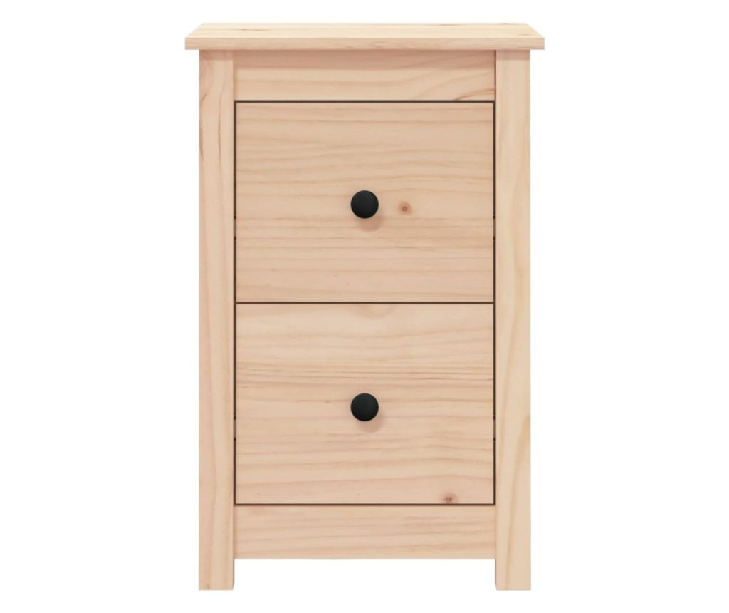 Noćni ormarić, 2 kom, 40x35x61,5 cm, masivno borovo drvo - 3