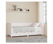 Daybed, λευκό, 80x200 εκ., μασίφ ξύλο πεύκου thumbnail 1