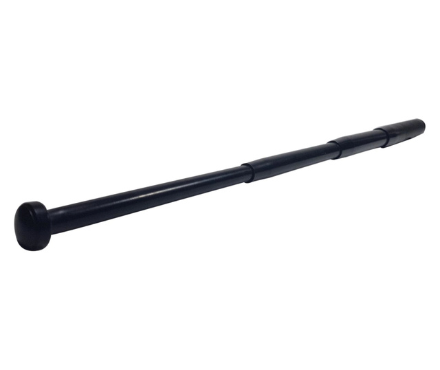 Стоманен телескопичен комплект пръчки, черен, 64 см + черна черепна кутия-розетка