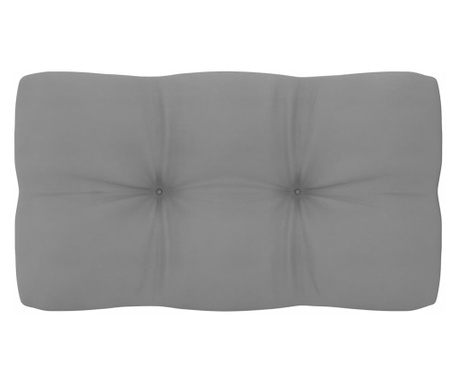 Възглавница за палетен диван, сива, 70x40x12 см