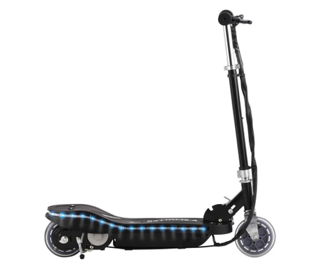 Електрически скутер с LED, 120 W, черен