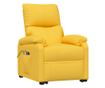 Masazni fotelj z nagibom in dvigom, rumen, tekstil thumbnail 2