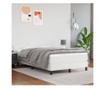 Okvir za krevet s oprugama bijela 120x200 cm od umjetne kože