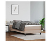 Okvir kreveta s oprugama boja cappuccina 80x200cm umjetna koža