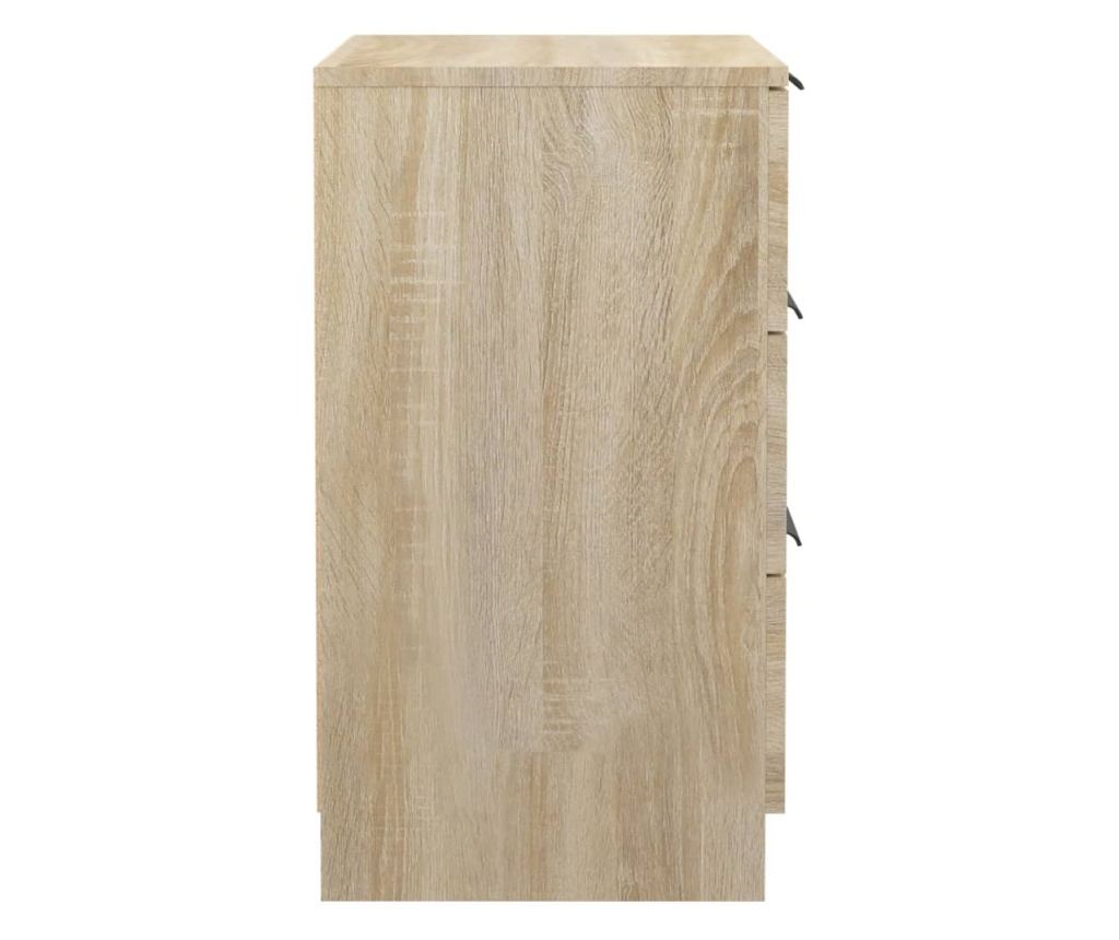 Κομοδίνο, Sonoma Oak, 40x36x65 εκ. - 7