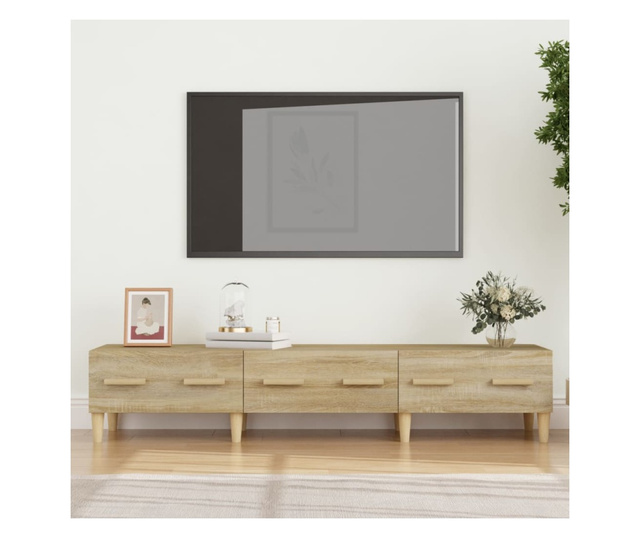 TV ormarić boja hrasta 150x34,5x30 cm od konstruiranog drva