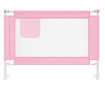 Ограничител за бебешко легло, розов, 90x25 см, плат