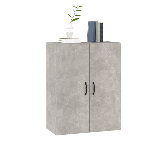 betonszürke szerelt fa függőszekrény 69,5 x 34 x 90 cm
