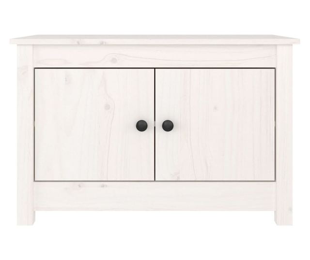 Ormarić za cipele bijeli 70 x 38 x 45,5 cm od masivne borovine