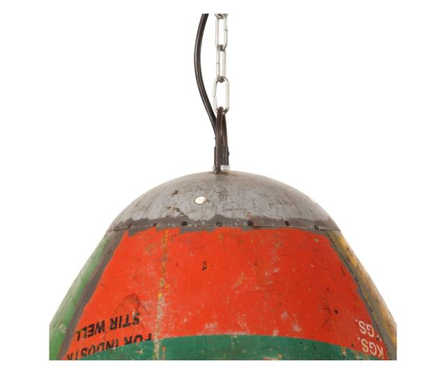 kerek többszínű ipari függőlámpa 25 W 42 cm E27