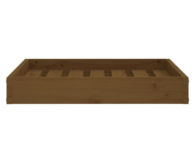 Кучешко легло, медено кафяво, 61,5x49x9 см, бор масив