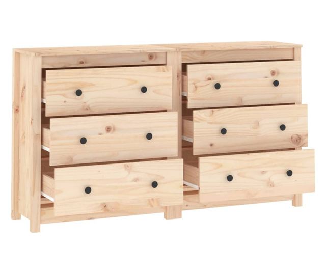 Stojalo, 140x35x80 cm, masivno borovo leso