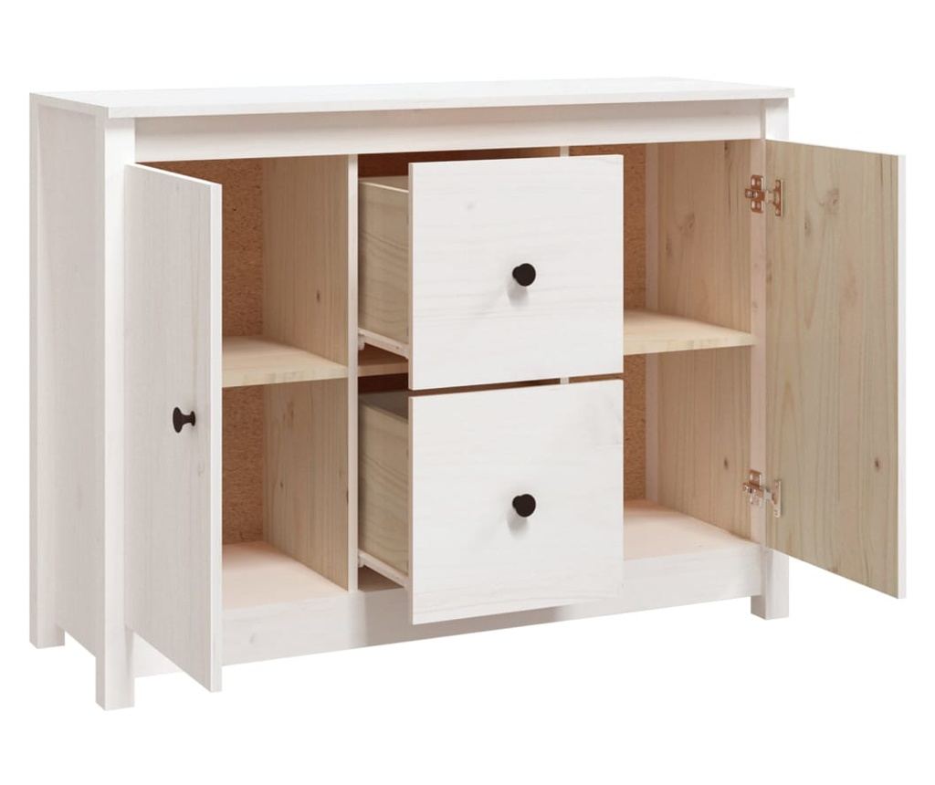 Omarica, bela, 100x35x74 cm, masivni borovec - 2