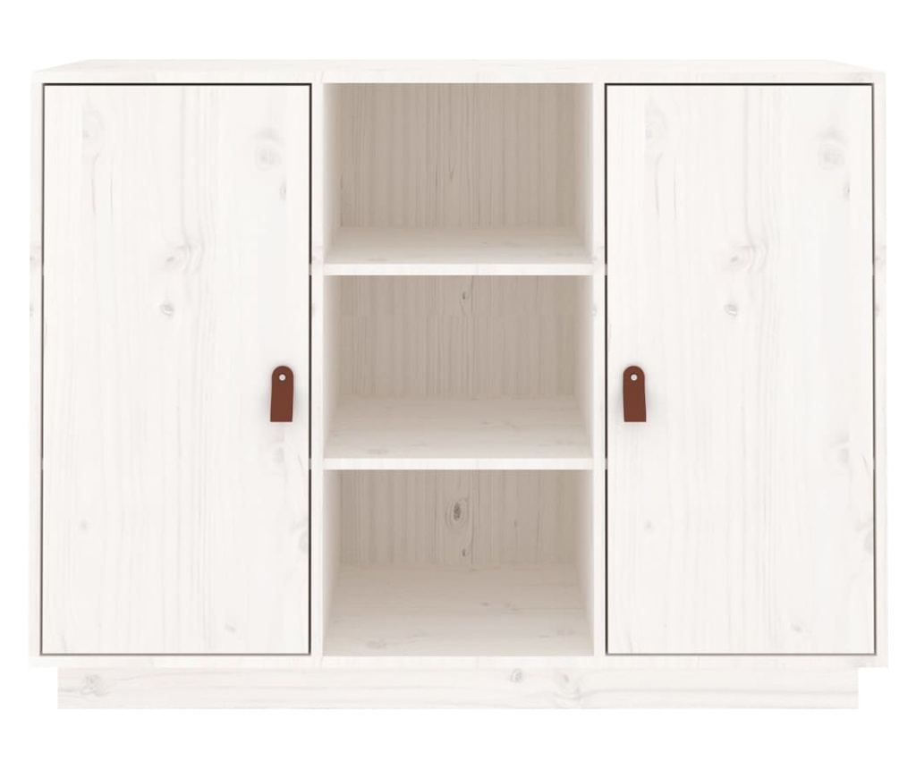 Omarica, bela, 100x40x75 cm, masivni bor - 3