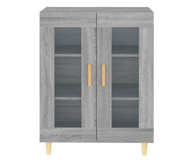 Komoda, siva sonoma, 69,5x34x90 cm, obrađeno drvo