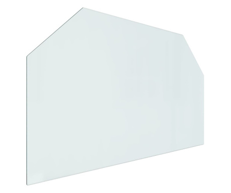 hatszög alakú kandalló-üveglap 100 x 60 cm