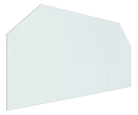 hatszög alakú kandalló-üveglap 120 x 60 cm