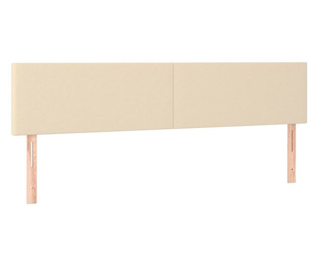 Боксспринг легло с матрак, крем, 160x200 см, текстил