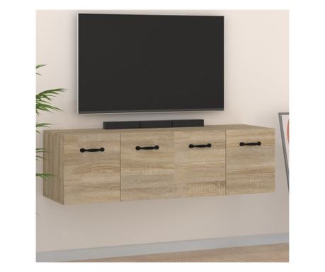 Stenske omarice, 2 kosa, sonoma hrast, 80x35x36,5 cm, les