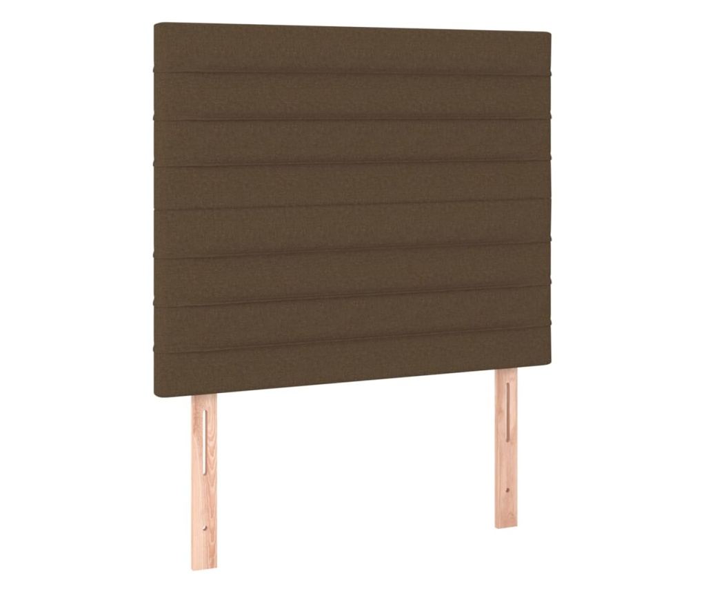 Box spring postel s matrací tmavě hnědá 90x190 cm textil - 5