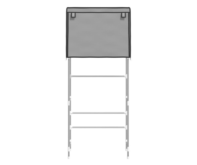 2-nadstropni regal za nad pralni stroj siv 71x29,5x170,5 cm