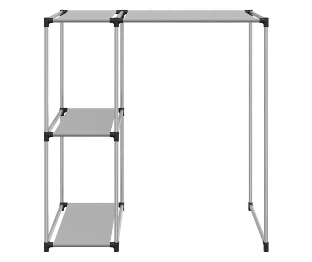 Стелаж за съхранение над пералня сив 87x55x90,5 см желязо