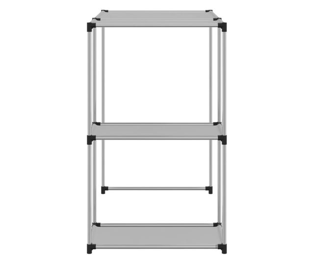 Стелаж за съхранение над пералня сив 87x55x90,5 см желязо