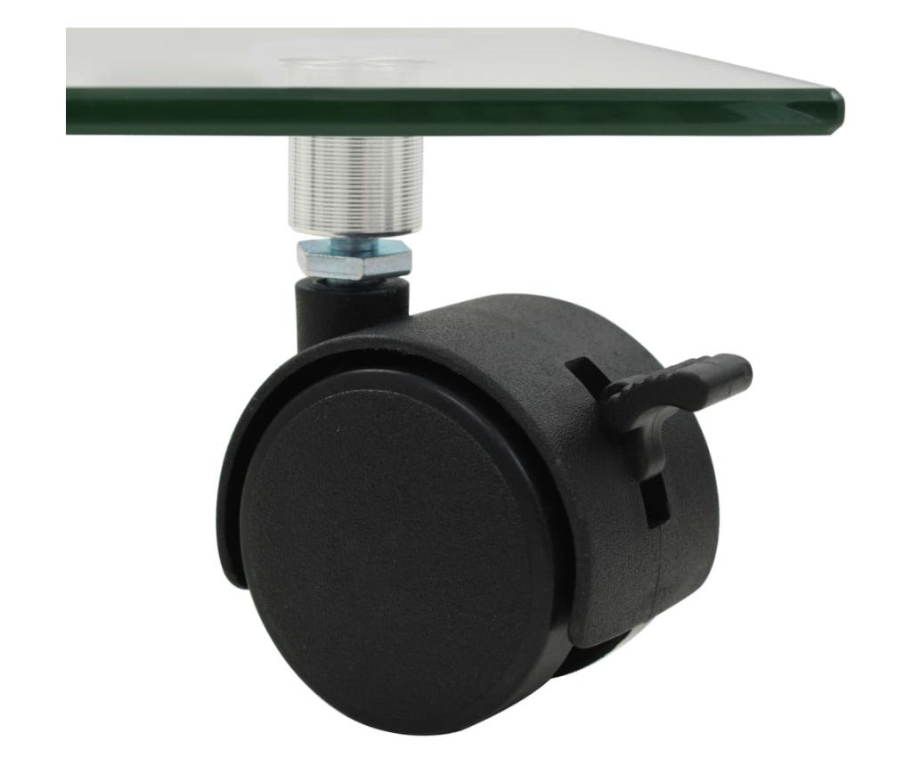 Поставка за растения с колелца 4 бр. 35x35 см Закалено стъкло Квадратна - 5