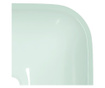 fehér üveg mosdókagyló 42x42x14 cm
