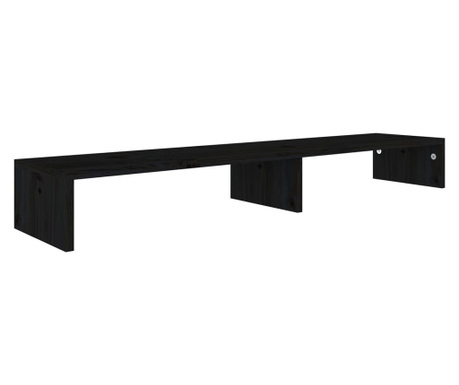 Suport pentru monitor negru 110x23,5x12 cm lemn prelucrat