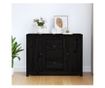 Omarica, črna, 100x35x74 cm, masivni borovec thumbnail 1