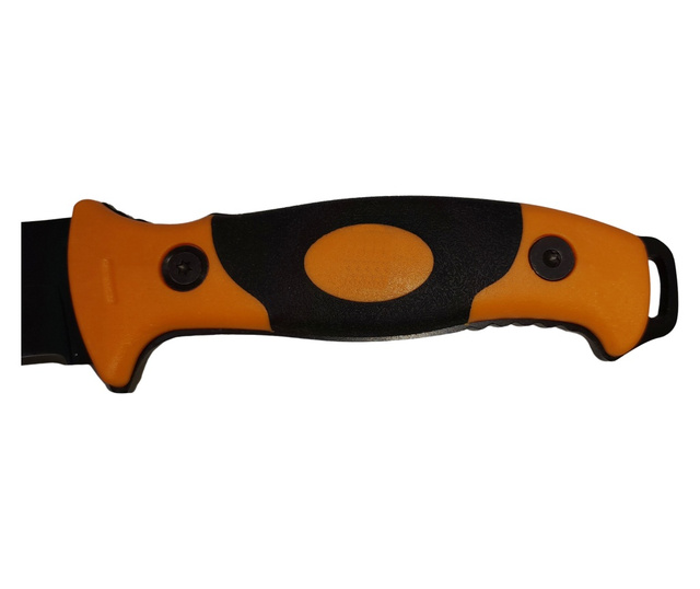 IdeallStore® vadászkés, Survival King, 21,5 cm, rozsdamentes acél, narancssárga, tok mellékelve