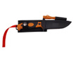 IdeallStore® vadászkés, Survival King, 21,5 cm, rozsdamentes acél, narancssárga, tok mellékelve