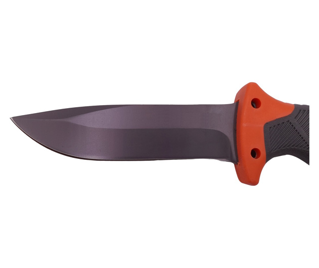 IdeallStore® vadászkés, Survival King, 25 cm, rozsdamentes acél, narancssárga, tok mellékelve