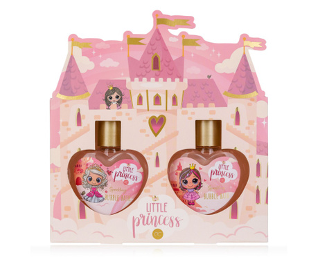 Set Cadou Little Princess pentru fete cu 2 produse aroma capsuni