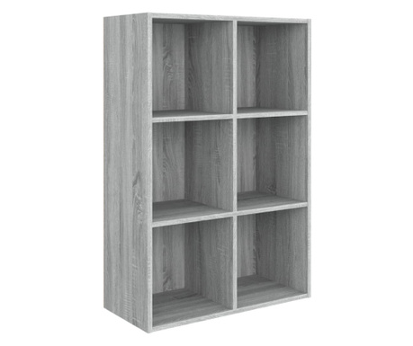 Knihovna/příborník šedá sonoma 66 x 30 x 98 cm kompozitní dřevo