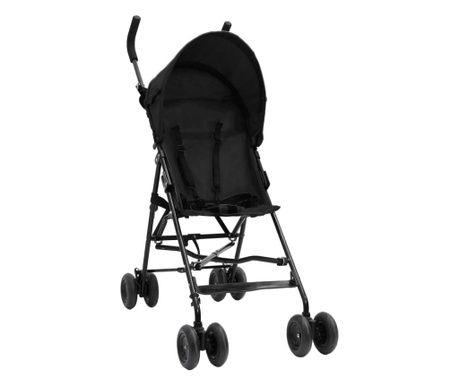 Бебешка лятна количка, антрацит и черно, стомана