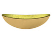 aranyszínű edzett üveg mosdókagyló 54,5 x 35 x 15,5 cm