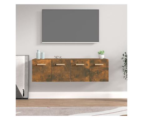 Zidne TV komode 2 kom. Boja hrasta 60x36,5x35 cm drvo
