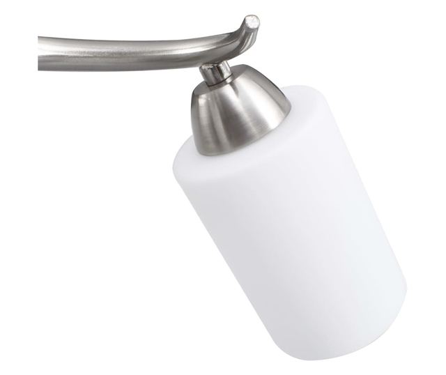 Полилей с керамични цилиндрични абажури, за 3 крушки Е14, бели