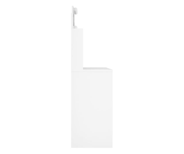 Μπουντουάρ με LED Γυαλιστερό Λευκό96x40x142 εκ.