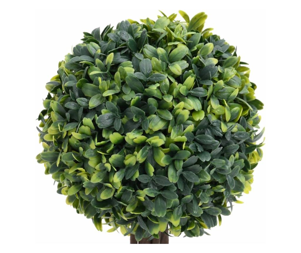 Umjetne biljke šimšira s loncem, 2 kom. zelene 33 cm kugla - 5