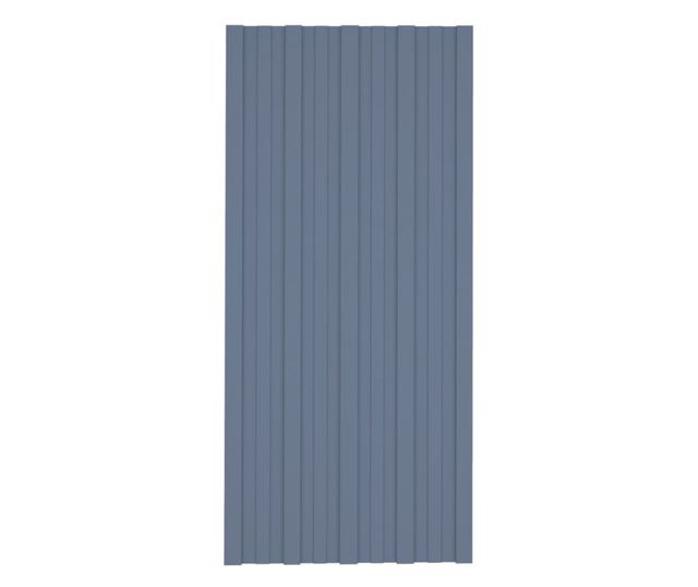 Krovni paneli 36 kom od pocinčanog čelika sivi 100 x 45 cm