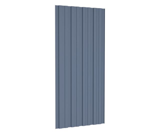 Krovni paneli 36 kom od pocinčanog čelika sivi 100 x 45 cm
