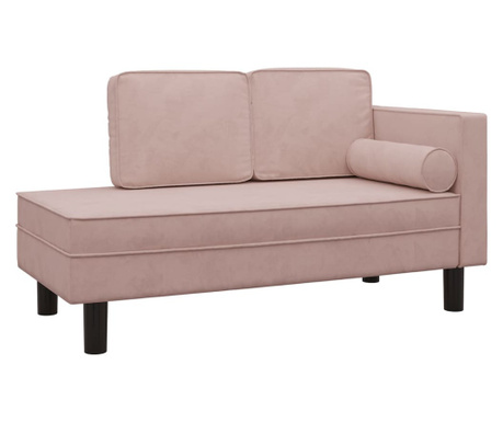 kétszemélyes rózsaszín bársony kanapéágy