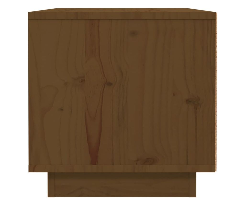 Κομοδίνο, Honey Brown, 40x34x35 εκ., Μασίφ Ξύλο Πεύκου - 6